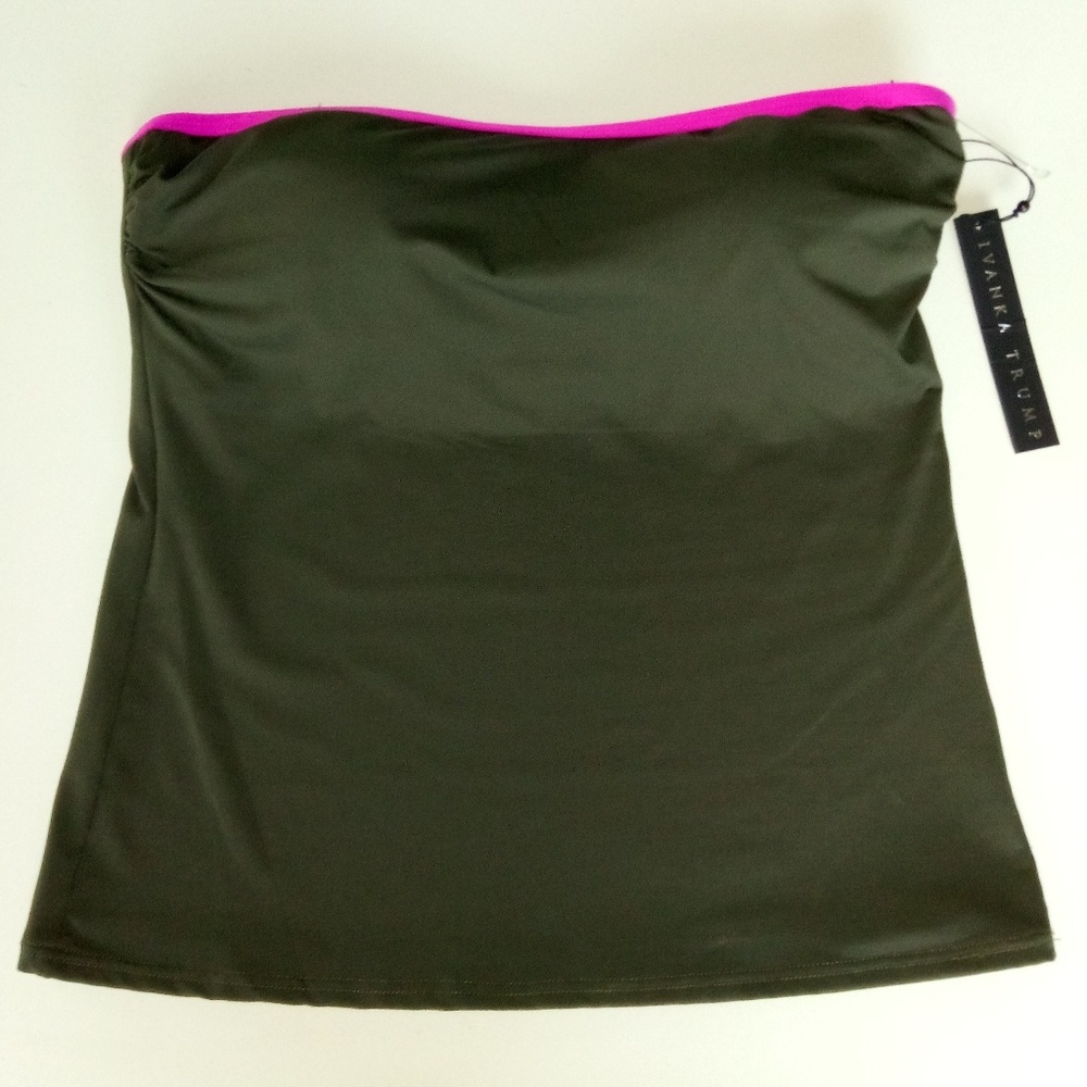NWT Ivanka Trump Tankini Gray & Pink Medium